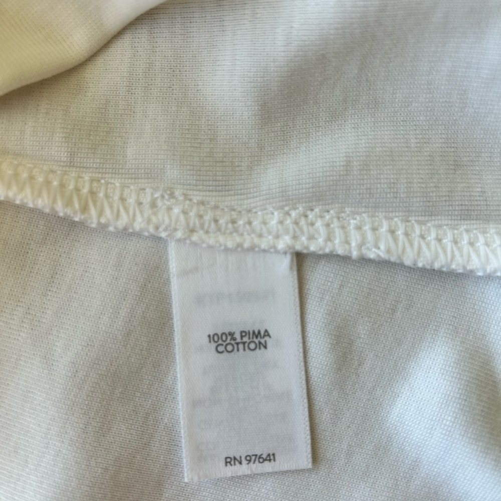 JJill white v-neck top. Size Large - Picture 3 of 3